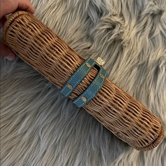 Kate Spade Wicker and Leather Clutch - Picture 6 of 15